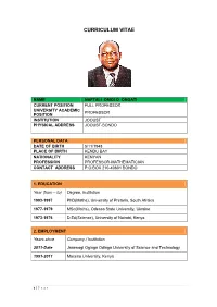 CURRICULUM VITAE – Birna Trap
