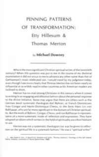 Etty Hillesum & Thomas Merton
