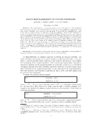 Exact Regularization of Convex Programs