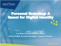 Personal Branding: a Quest for Digital Identity
