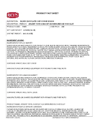 Product Fact Sheet