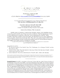 The Moral Determinants of Health