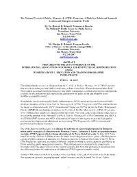The Texas Certified Public Manager (Cpm) Program