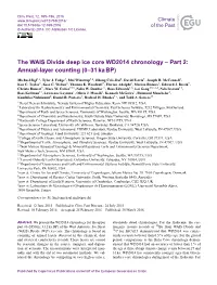 The WAIS Divide Deep Ice Core WD2014 Chronology – Part 2: Annual-Layer Counting (0–31 Ka BP)