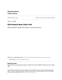 WSU Research News, Winter 2009