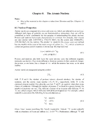 Chapter 8. the Atomic Nucleus