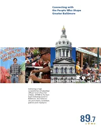 Connecting with the People Who Shape Greater Baltimore