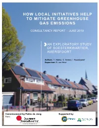 How Local Initiatives Help to Mitigate Greenhouse Gas