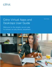 Citrix Virtual Apps and Desktops User Guide 2