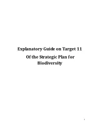 Explanatory Guide on Target 11 of the Strategic Plan For