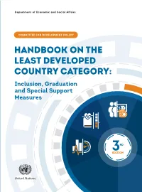 Handbook on the Least Developed Country Category: Inclusion, Graduation and Special Support Measures Third Edition