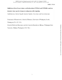 Inhibition of the All Trans-Retinoic Acid Hydroxylases CYP26A1 and CYP26B1 Results in Dynamic, Tissue-Specific Changes in Endogenous Atra Signaling