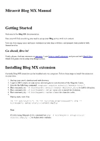 Mirasvit Blog MX Manual Getting Started Installing Blog MX Extension