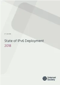 2018 ISOC Report on Ipv6 Deployment-Formatted