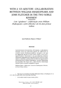 Collaboration Between William Shakespeare and John
