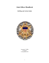 Joint Officer Handbook