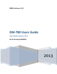 DM-780 Users Guide Ham Radio Deluxe V6.0