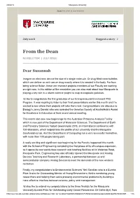 From the Dean
