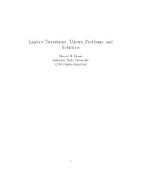 Laplace Transforms: Theory, Problems, and Solutions