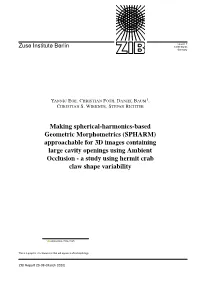 Making Spherical-Harmonics-Based Geometric Morphometrics