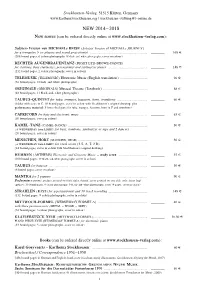 NEW 2014–2018 New Scores (Can Be Ordered Directly Online At