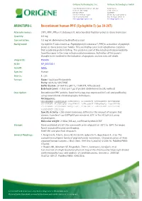 Recombinant Human PPIF (Cyclophilin F) (Aa 30-207)