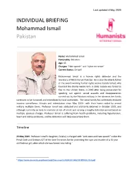 Case Briefing for Professor Mohammad Ismail