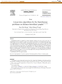 Linear-Time Algorithms for the Hamiltonian Problems on Distance