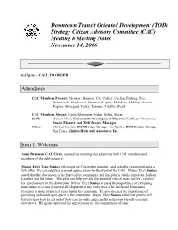 Minutes of the Joint Planning Commission