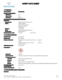 Safety Data Sheet