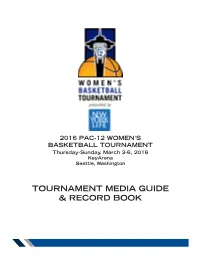 Tournament Media Guide & Record Book