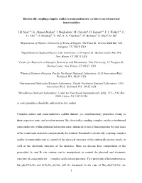 1 Electrically Coupling Complex Oxides to Semiconductors