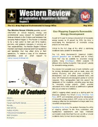Geo-Mapping Supports Renewable Energy Development