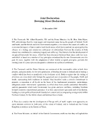 Joint Declaration Downing Street Declaration