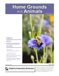 Pest Management Guide for Home Grounds and Animals
