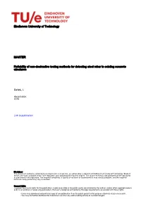Reliability of Non-Destructive Testing Methods for Detecting Steel Rebar in Existing Concrete Structures