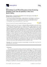 Wintertime Local Wind Dynamics from Scanning Doppler Lidar and Air Quality in the Arve River Valley