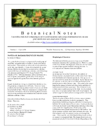 Botanical Notes