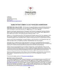 Bubba Watson Commits to 2021 Travelers Championship