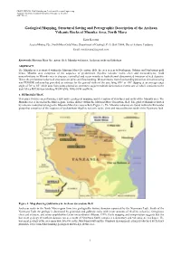 Geological Mapping, Structural Setting and Petrographic Description of the Archean Volcanic Rocks of Mnanka Area, North Mara