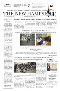He New Hampshir Ttnhdigital.Com Monday, January 30, 2017 Vol