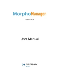 Morphomanager User Manual.Pdf