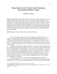 Reexamining Monster Theory