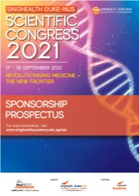 Here Will Also Be a Series of Thematic Pre- Conference Workshops That Will Allow Delegates to Have More Opportunities for Discovery and Interaction