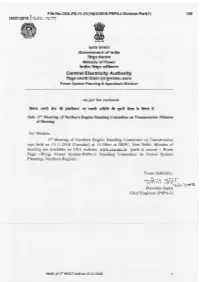 Minutes of Meeting Held on 12.9.2018 That a Tripartite Agreement Needs to Be Signed Between CTU, PTCUL and Generation Developers