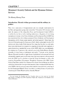 Myanmar's Security Outlook and the Myanmar Defence Services