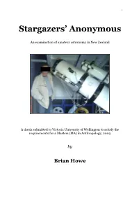 Stargazers Anonymous by Brian Howe