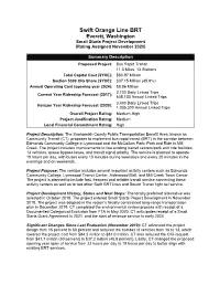 Swift Orange Line BRT Everett, Washington Small Starts Project Development (Rating Assigned November 2020)