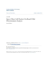 Space Object Self-Tracker On-Board Orbit Determination Analysis Stacie M