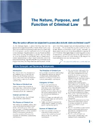 The Nature, Purpose, and Function of Criminal Law 1